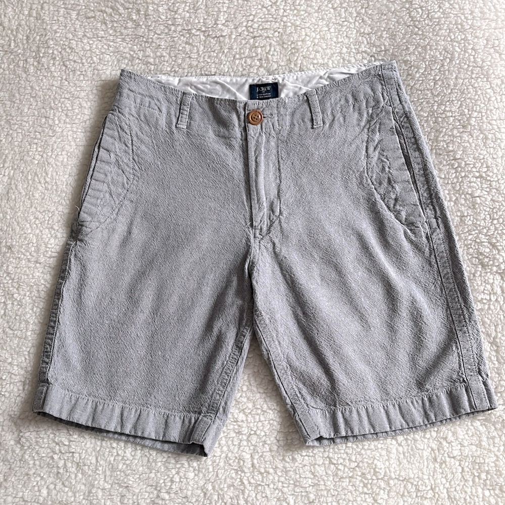 Men’s J Crew Factory Linen Blend Beach Shorts, 29”W, 8”length
